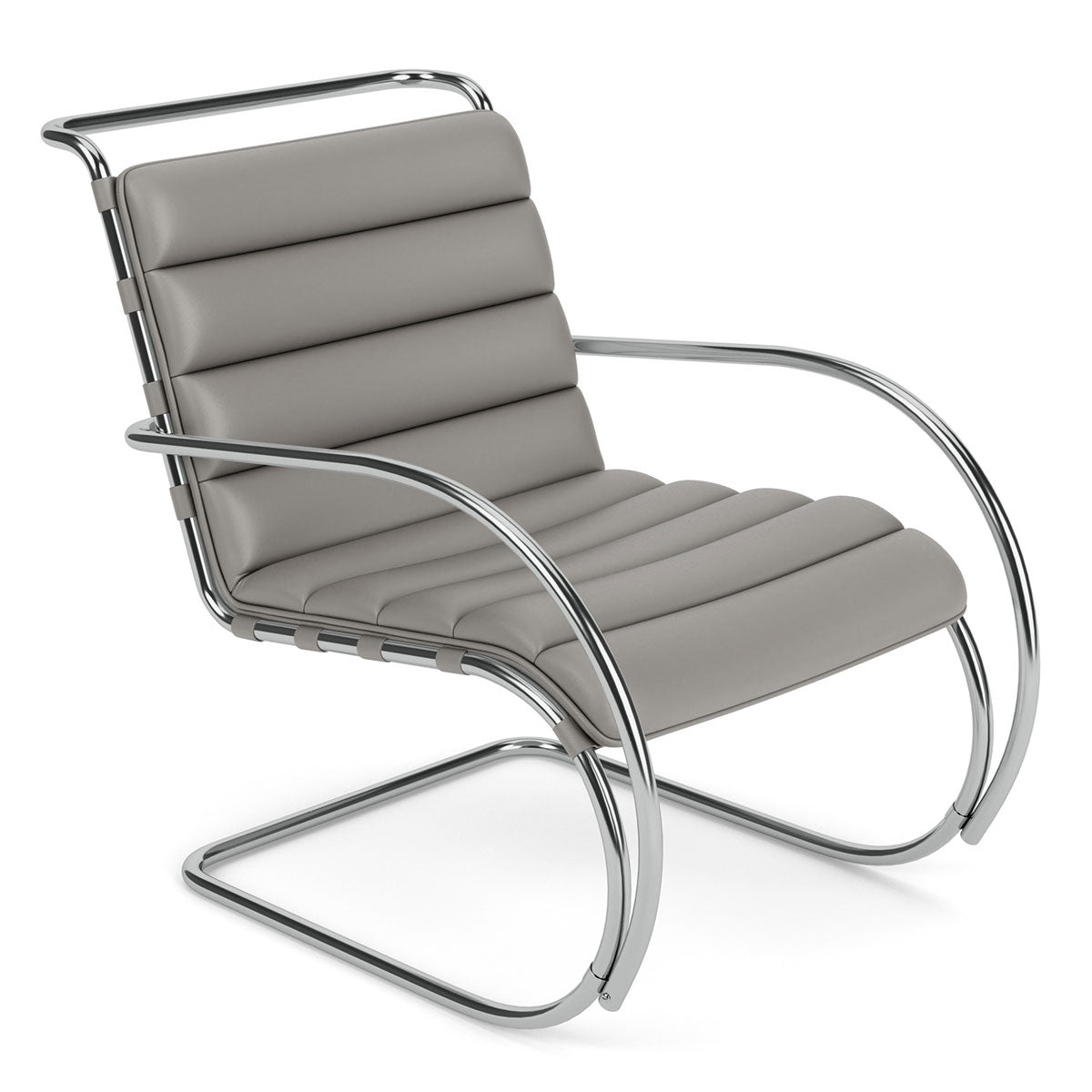 MR Armchair Bauhaus Edition | Charcoal Bellagio BEL06 Leather