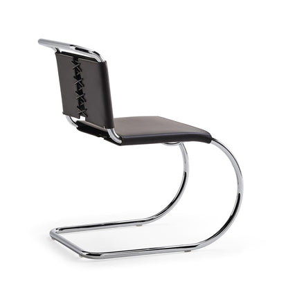 MR Side Chair | Black Cowhide Sling
