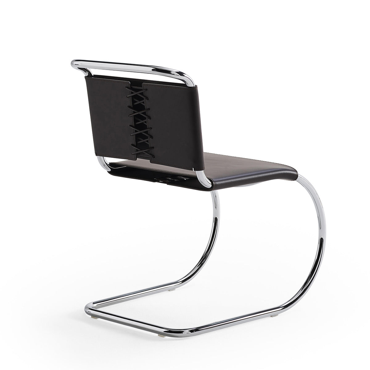 MR Side Chair | Black Cowhide Sling