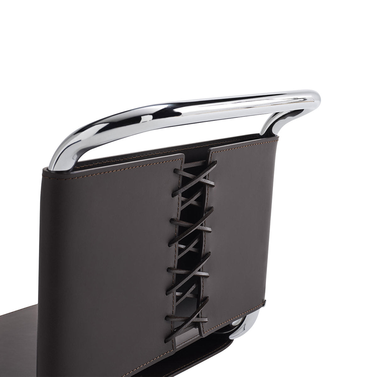 MR Side Chair | Black Cowhide Sling