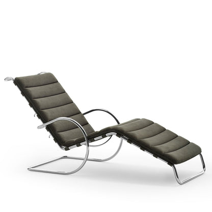MR Adjustable Chaise Bauhaus Edition | Ferro Velour VL144 Leather