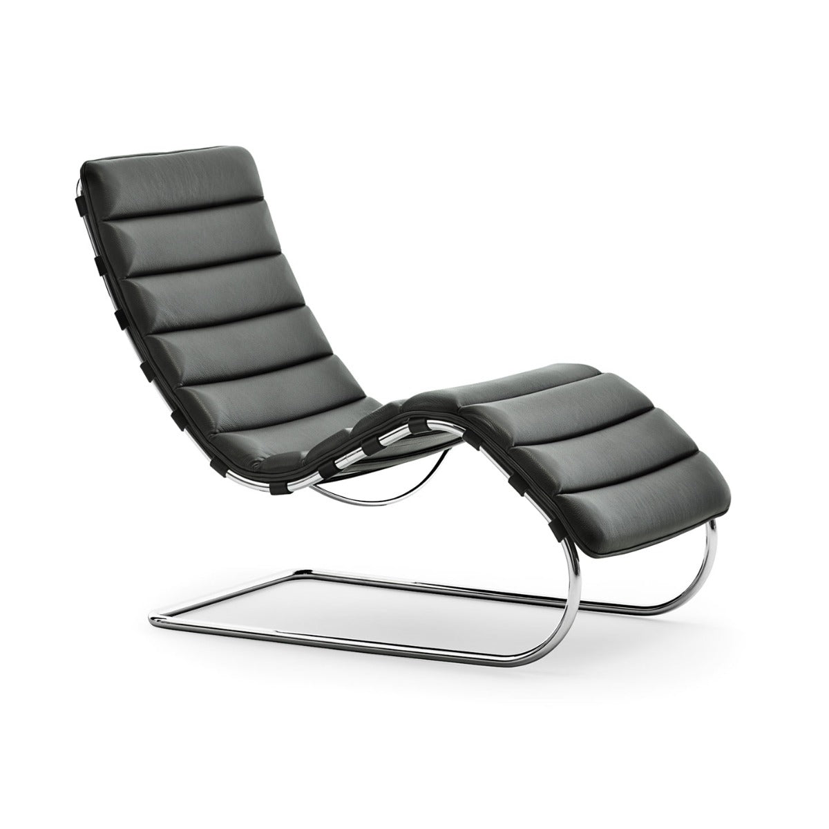 MR Chaise Bauhaus Edition | Black Bellagio BEL01 Leather