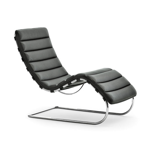 MR Chaise Bauhaus Edition | Black Bellagio BEL01 Leather