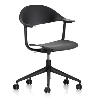 Mynt Chair Plastic | Basic Darkwith 5 Star Black Plastic Base