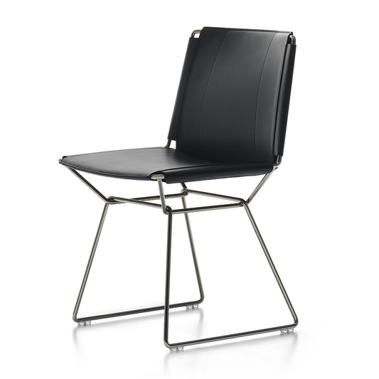 Neil Chair | Black Saddle Hide 02
