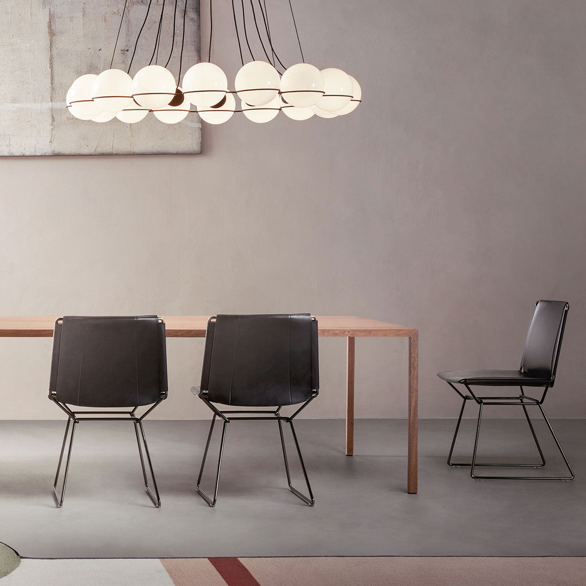 Neil Chair | Black Saddle Hide 02