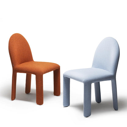 Nellee Dining Chair | Burnt Orange Quantum Fabric