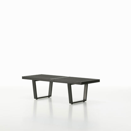 Nelson Bench 1220mm | Black Stained Ash Slatted Top