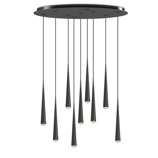 Niceone Rain 9 Light Cluster | Black