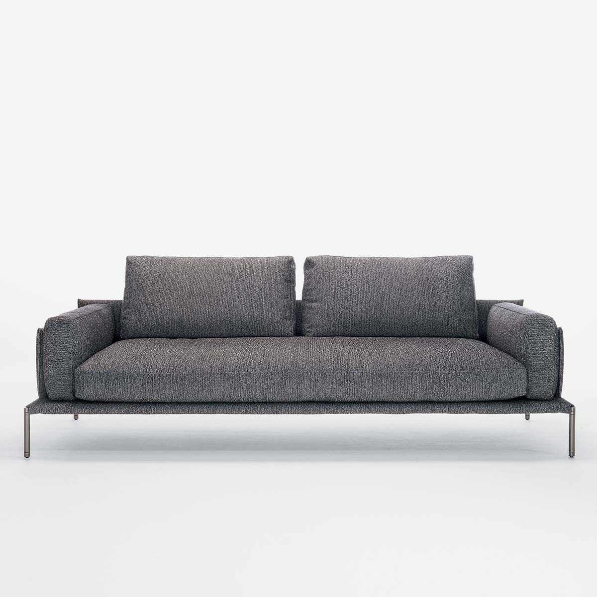 Noah 2 Seat Large Sofa 230cm | Grey Teatro 26908 Velvet
