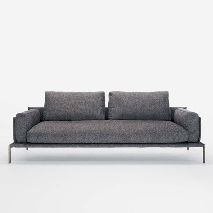 Noah 2 Seat Large Sofa 230cm | Grey Teatro 26908 Velvet