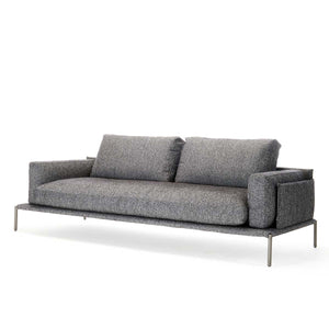 Noah 2 Seat Large Sofa 230cm | Grey Teatro 26908 Velvet