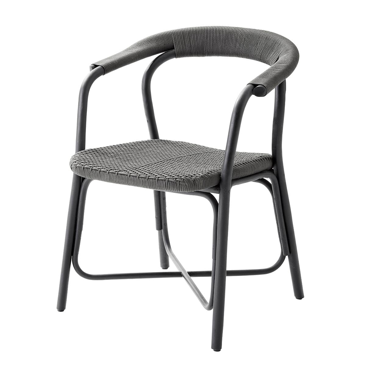 Noble Dining Chair | Dark Grey Soft Rope