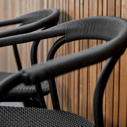 Noble Dining Chair | Dark Grey Soft Rope