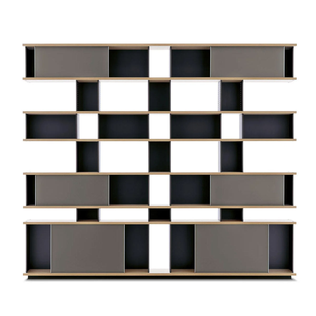 Nuage Container Unit | Anodised Aluminium Uprights Glossy Grey Doors