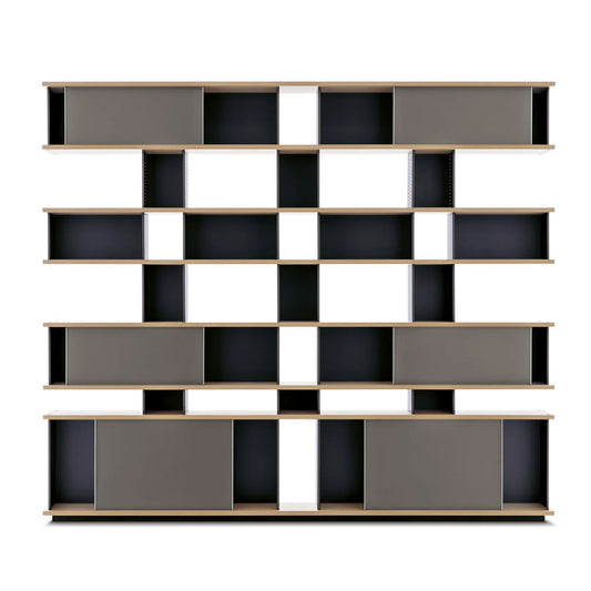 Nuage Container Unit | Anodised Aluminium Uprights Glossy Grey Doors