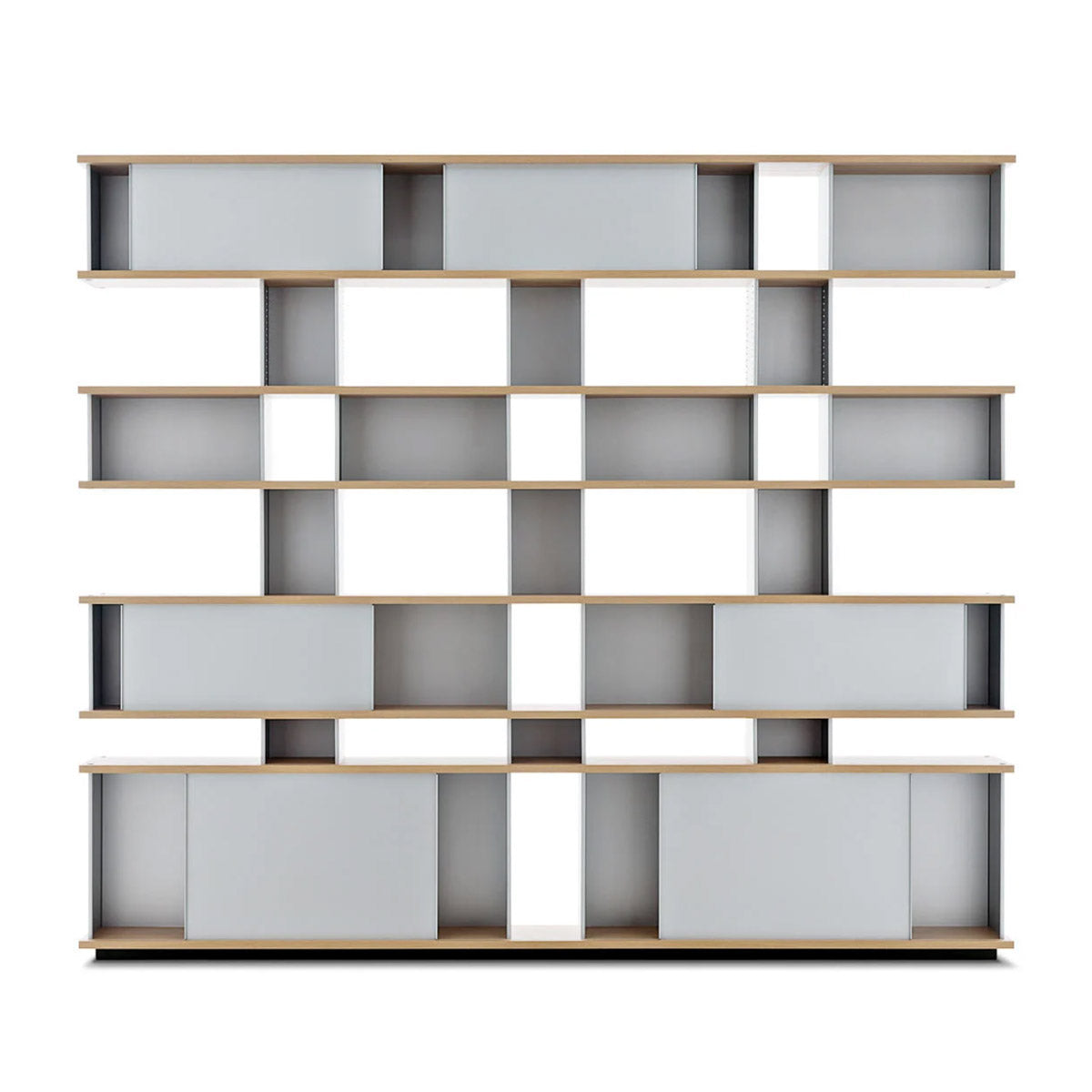 Nuage Container Unit | Anodised Aluminium Uprights Glossy Grey Doors