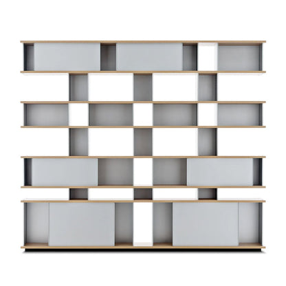 Nuage Container Unit | Anodised Aluminium Uprights Glossy Grey Doors
