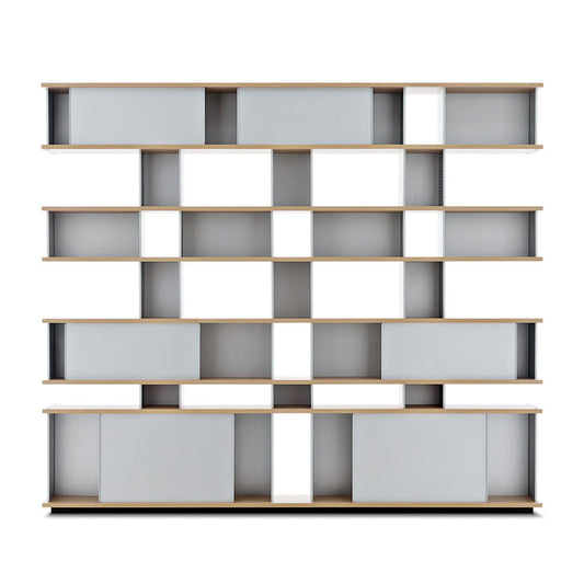 Nuage Container Unit | Anodised Aluminium Uprights Glossy Grey Doors