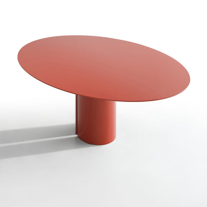 NVL Oval Dining Table | Gloss Lacquered Red