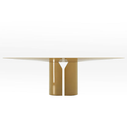 NVL Oval Dining Table | Gloss Lacquered Dune