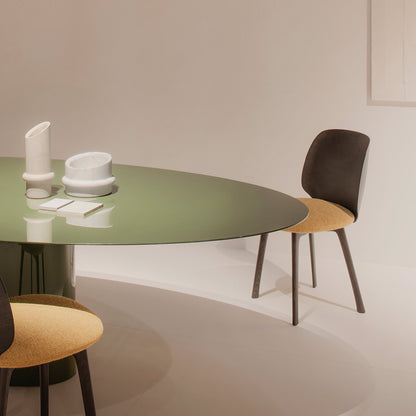NVL Oval Dining Table | Gloss Lacquered English Green