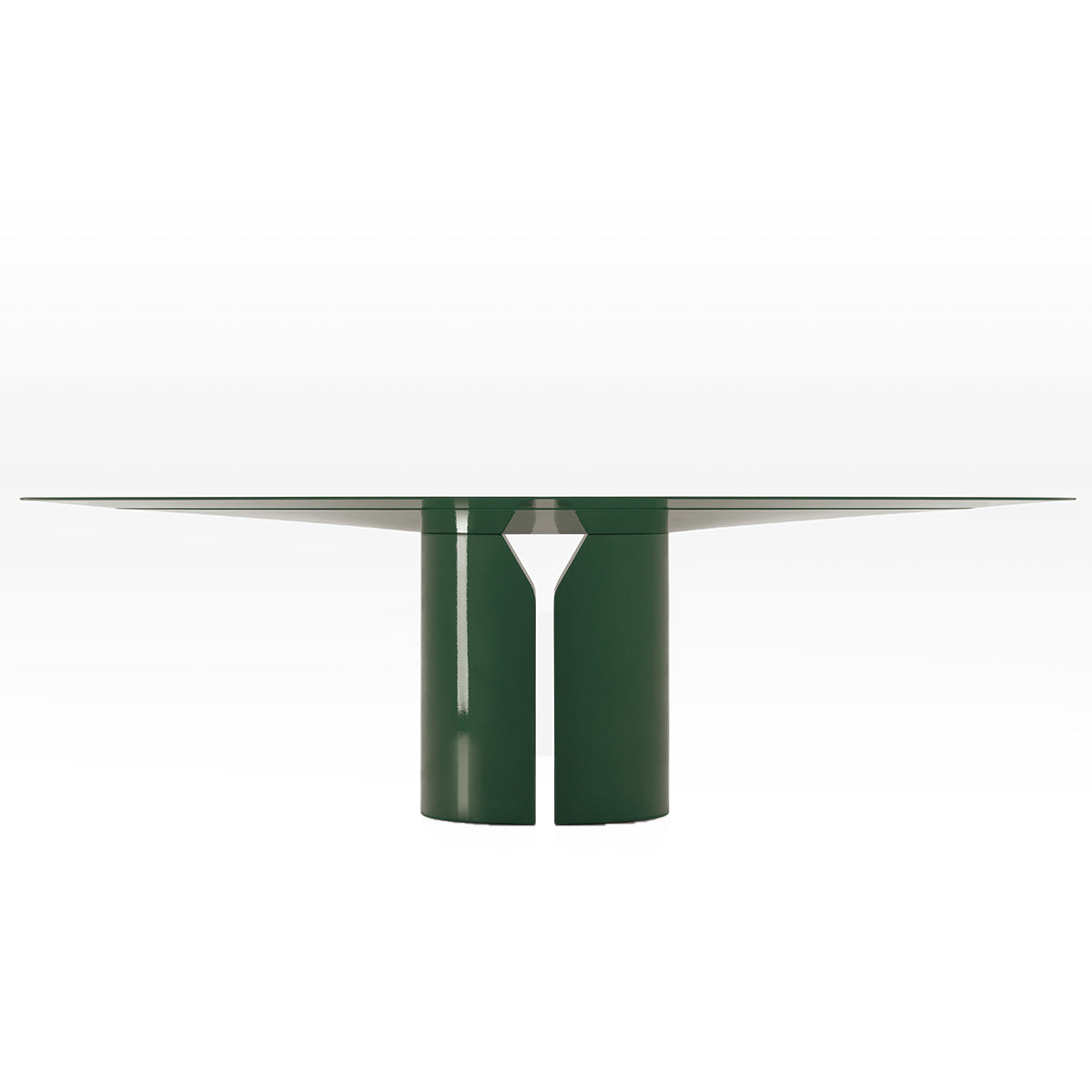 NVL Oval Dining Table | Gloss Lacquered English Green