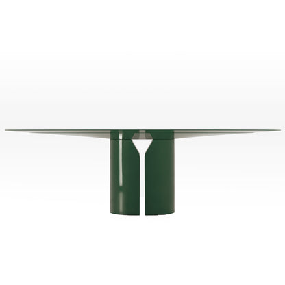 NVL Oval Dining Table | Gloss Lacquered English Green