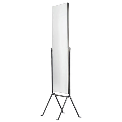 Officina Floor Standing Mirror | Wrought Iron Anthracite Grey