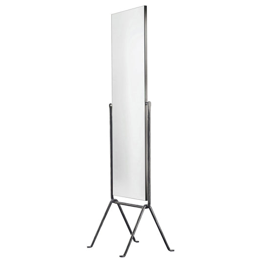 Officina Floor Standing Mirror | Wrought Iron Anthracite Grey