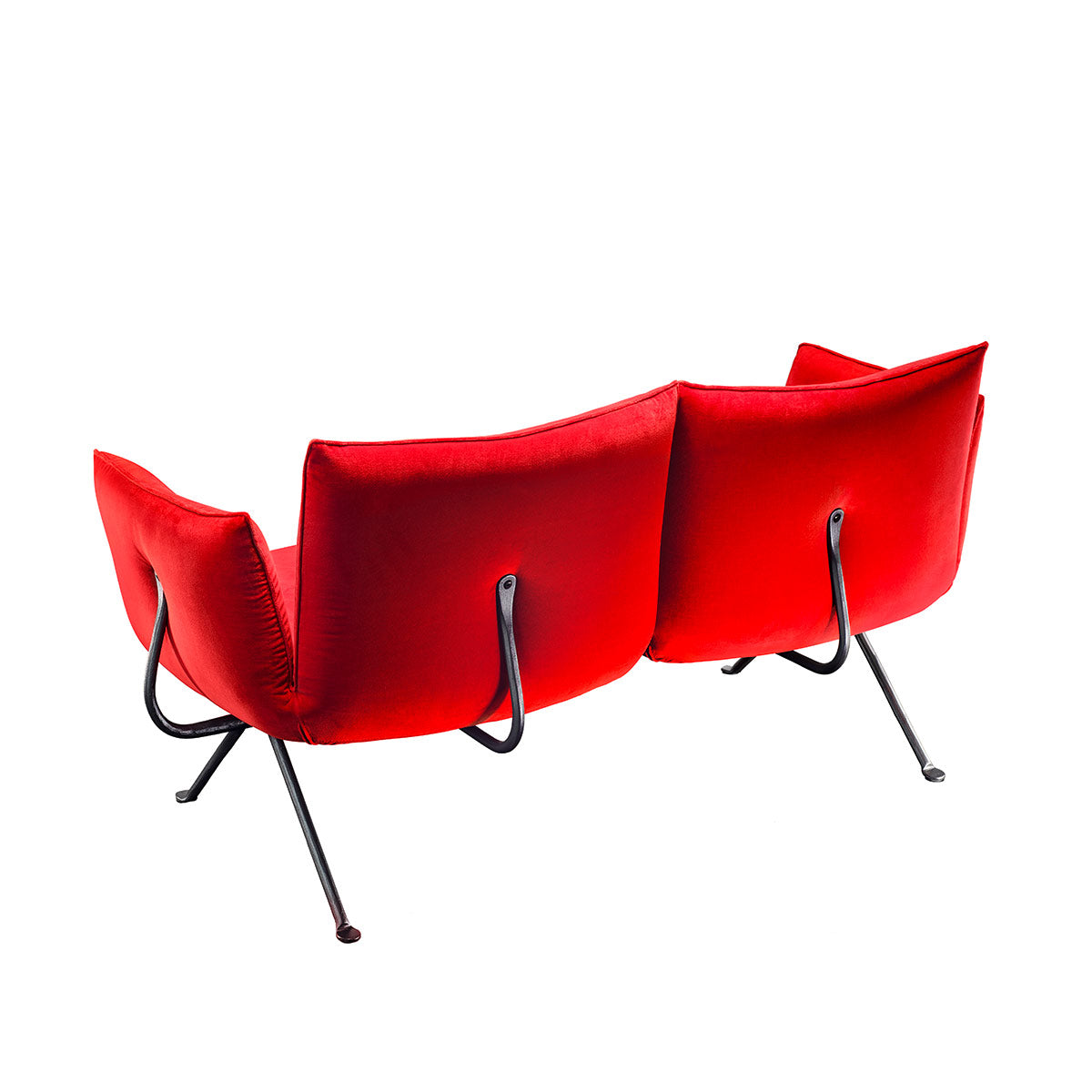 Officina 2 Seat Sofa | Rust Divina Melange 571 Upholstery