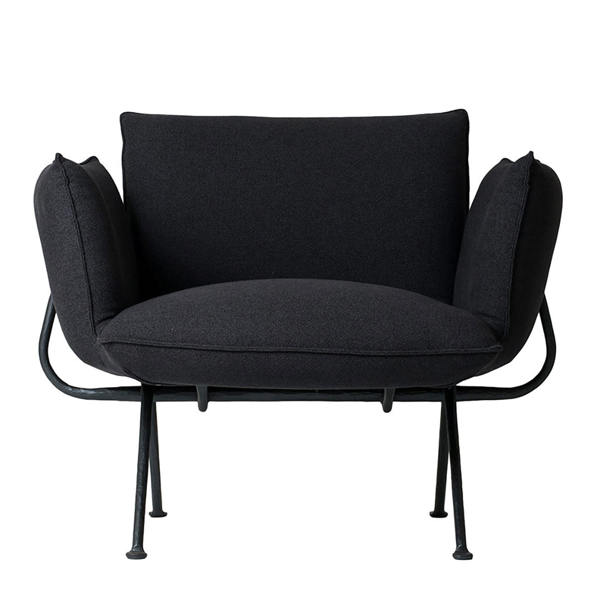Officina Armchair | Charcoal Divina Melange 180 Upholstery