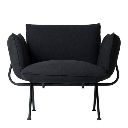 Officina Armchair | Charcoal Divina Melange 180 Upholstery