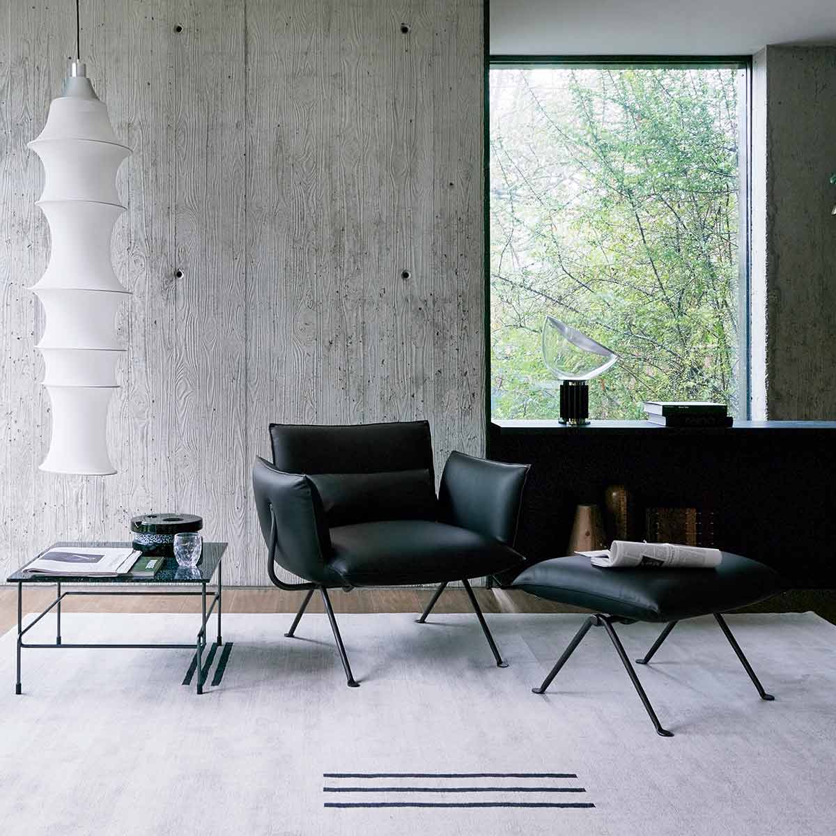 Officina Armchair | Charcoal Divina Melange 180 Upholstery