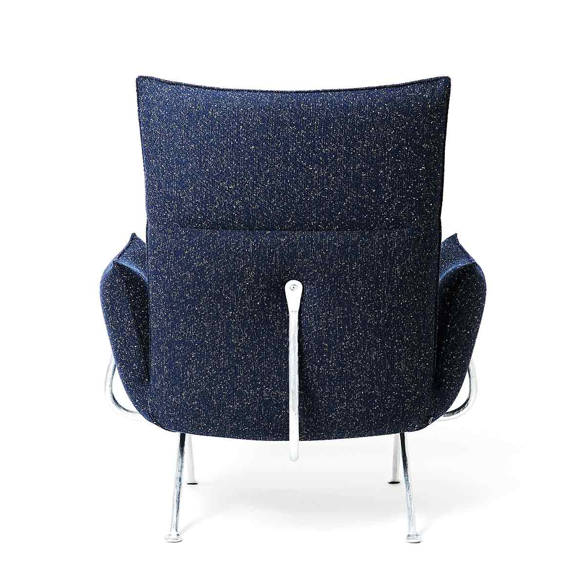 Officina Armchair with High Back | Dark Grey Blue Divina Melange 687 Upholstery