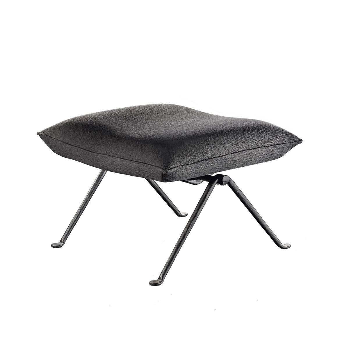 Officina Ottoman | Charcoal Divina Melange 180 Upholstery