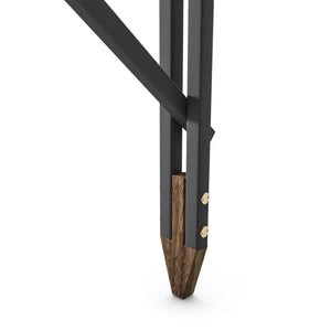 Olimpino Table 240cm | Anthracite Glass Top With Matt Black Frame