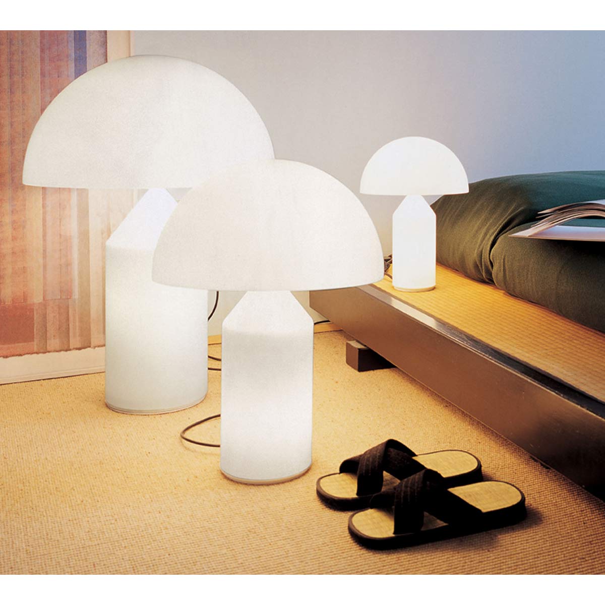 Atollo Medium Lamp | Opaline Glass