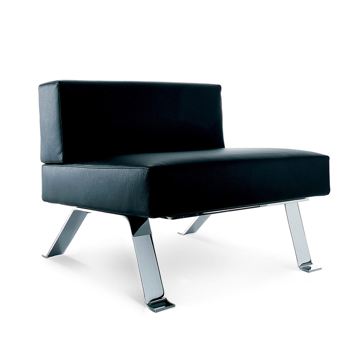 Ombra Lounge Chair | Graphite Leather Scozia 13X606