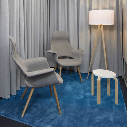 Organic High Back Chair | Nero and Ivory Hopsak Fabric