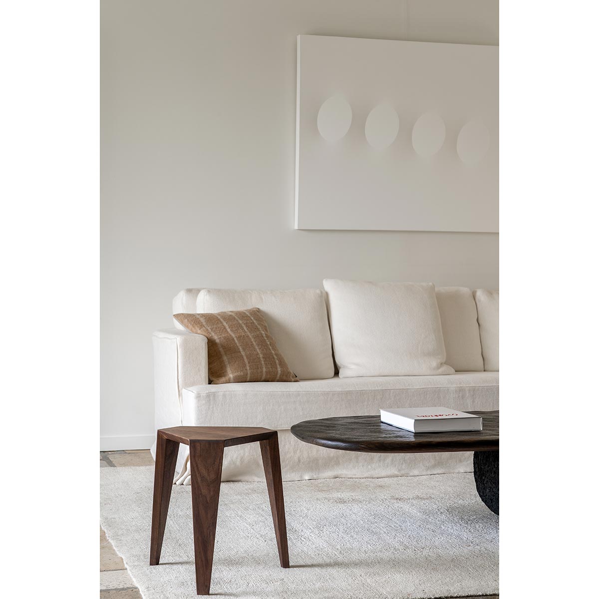 Ori Stool | Ebony Walnut Frame
