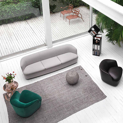 Orla 3 Seat Sofa | Hallingdal Fabric 126 Grey White