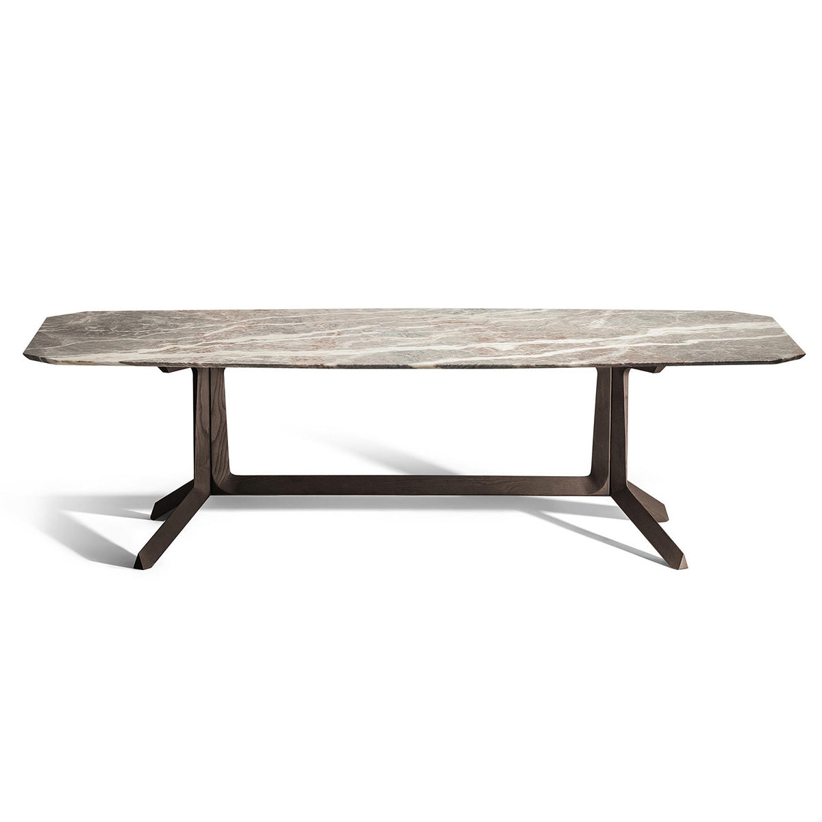 Othello Rectangular Dining Table | Fior De Pesco Semi Brilliant Marble Top
