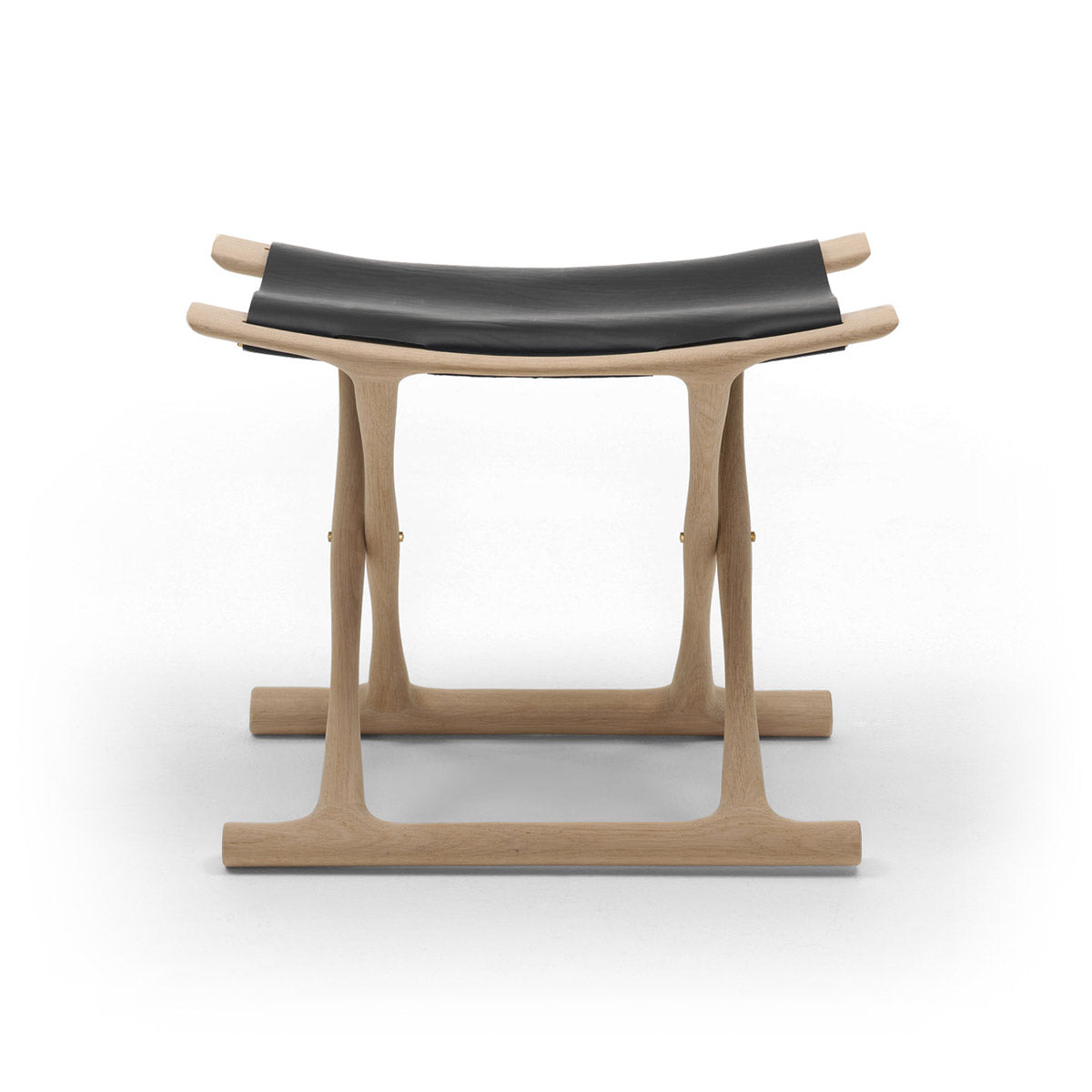 OW2000 Egyptian Stool | Black Saddle Leather