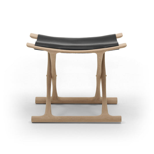 OW2000 Egyptian Stool | Black Saddle Leather