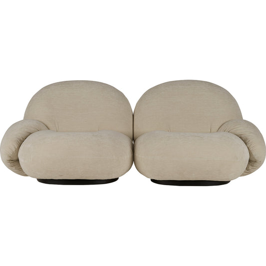 Pacha 2 Seat Sofa | Ivory 001 Karakorum Fabric