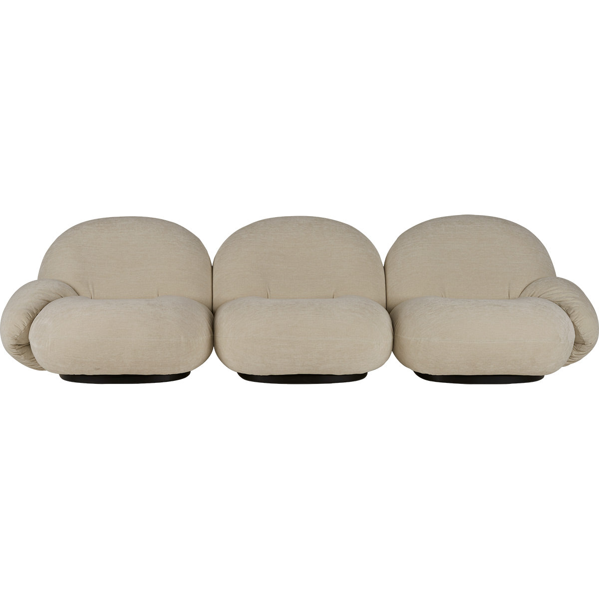Pacha 3 Seat Sofa | Ivory 001 Karakorum Fabric