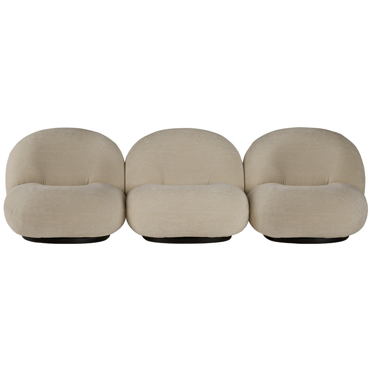 Pacha 3 Seat Sofa | Ivory 001 Karakorum Fabric