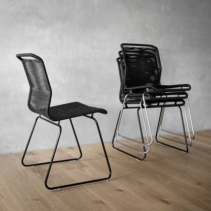 Panton One Tivoli Chair | Black Papercord
