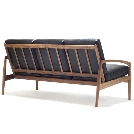 Paperknife 3 Seat Sofa | Anthracite Matt Leather L4SO-DU21003